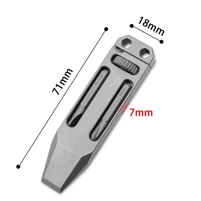 Titanium Alloy Wrench Multifunctional Activity Tool Screwdriver Mini Edc Portable Outdoor Camping Repair Tool Bottle Opener