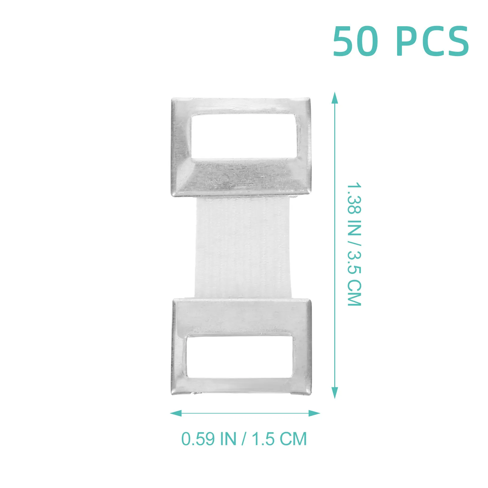 50Pcs Premium Bandage Fastener Clips Aluminum Core Polyester Shell Easy Adjust Firm Support Compression Bandage Wrap Buckle