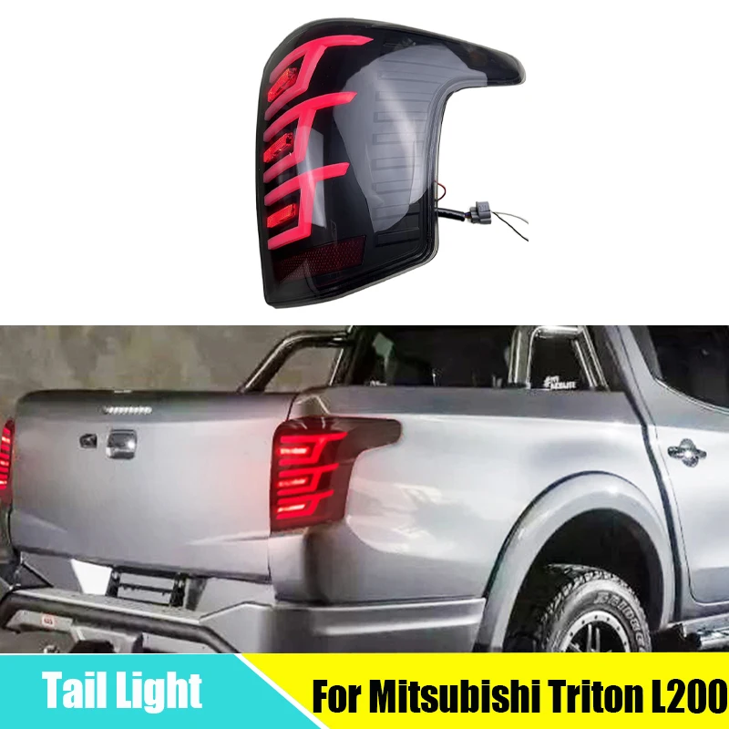 

Car Rear Tail Light for Mitsubishi Triton L200 2015 2016 2017 2018 Led Brake Signal Lamp Lighting Taillight