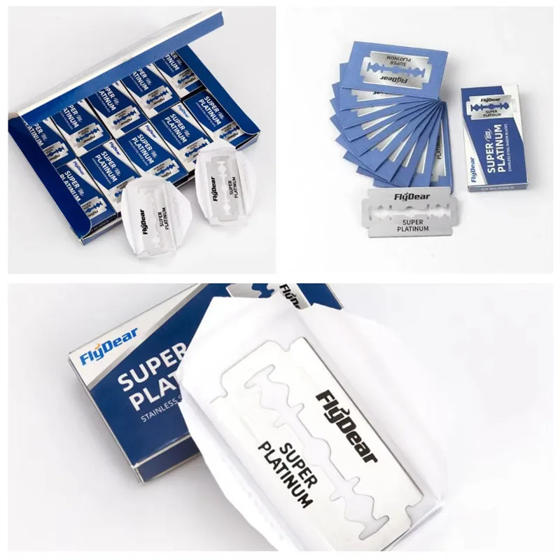 10/50/100pcs Hair Cutting Blades, Double-Edged Razor Blades, Men'S Safety Razor Blades, Stainless Steel Hair Cutting Tools
