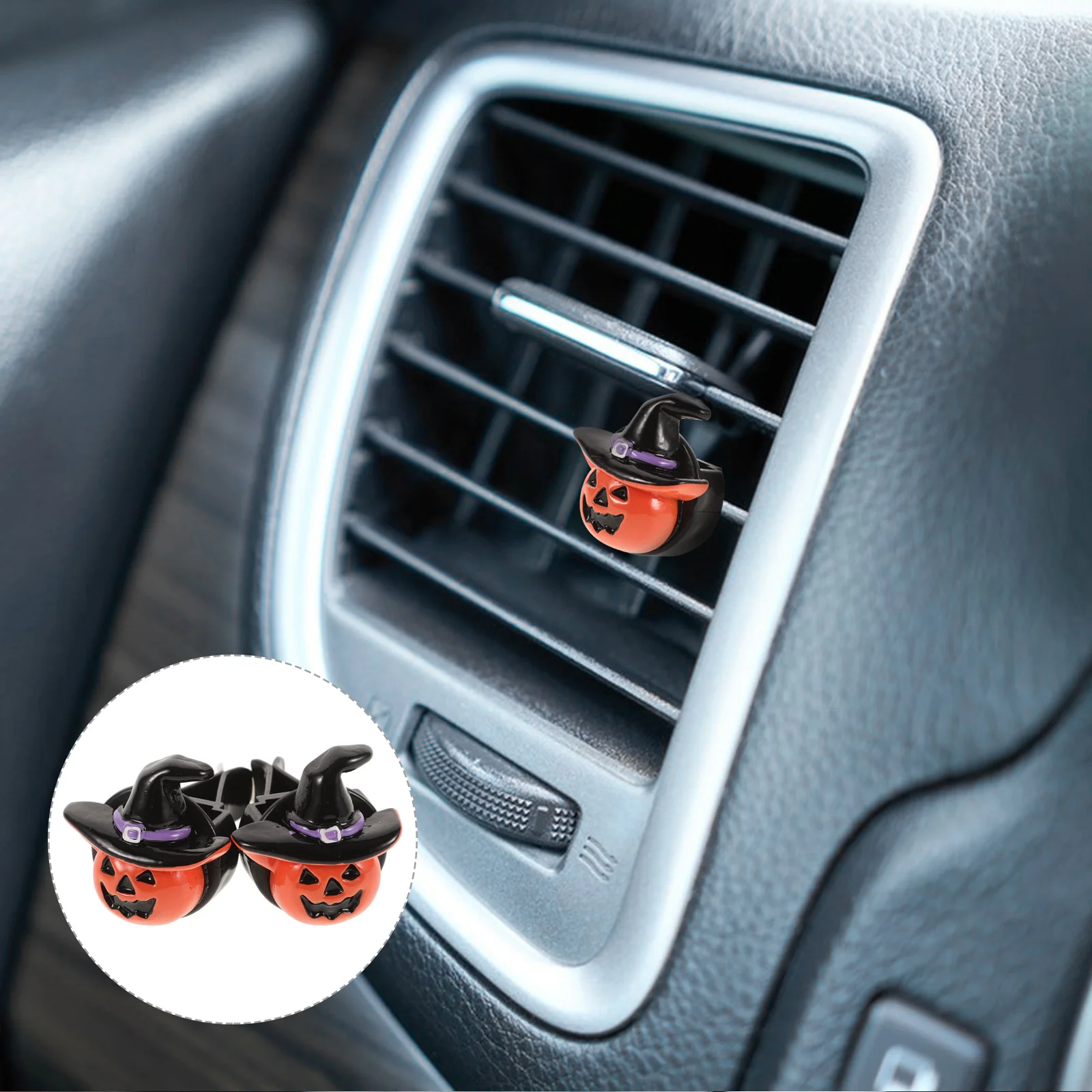 

2pcs Air Freshener Halloween Decor Owl-Shaped Outlet Freshener Car Charm For Car Interior Gothic Vent Clip Accessories