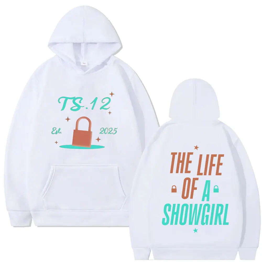 

The Life of A Showgirl Print Hoodie Men Women Fashion Pop Music Pullover Hoodies Male Vintage Oversized Fleece Cotton Sweatshirt