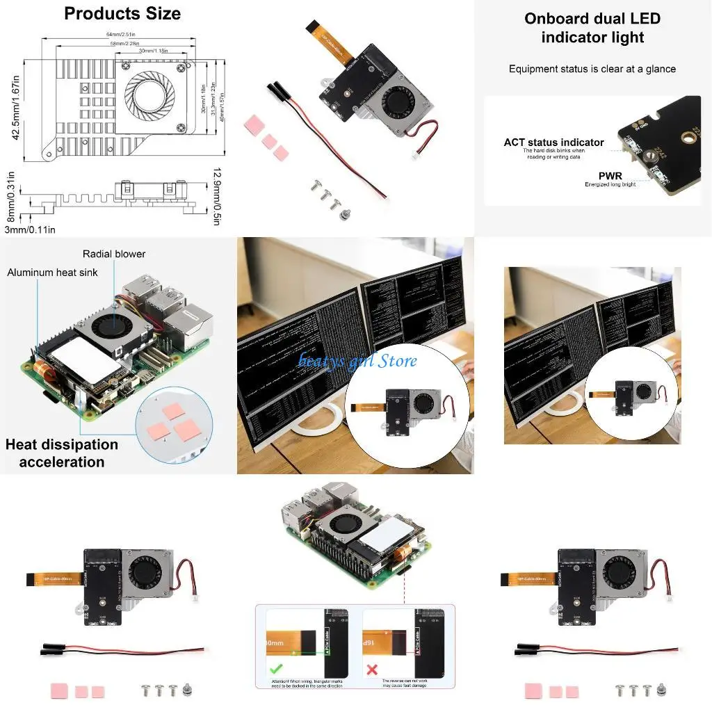 

C7AB Small Pcie to M.2 Adapter Board Module for Motherboards Easy Installation Supports NVMe Supports Booting