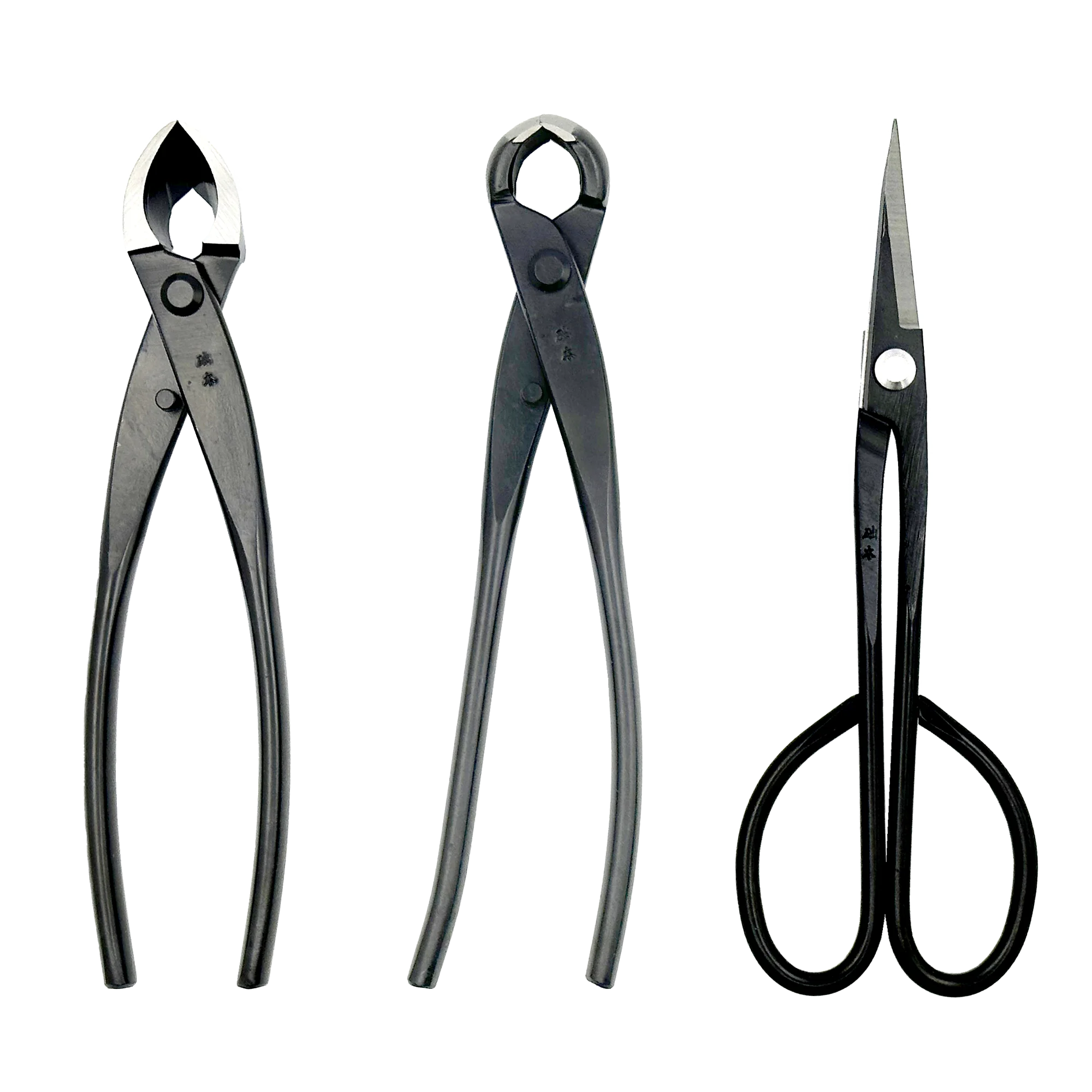 Good Quality Grade Bonsai Tools Set (3pcs) Branch Cutter Knob Cutter Trimming Scissor Carbon Steel Made