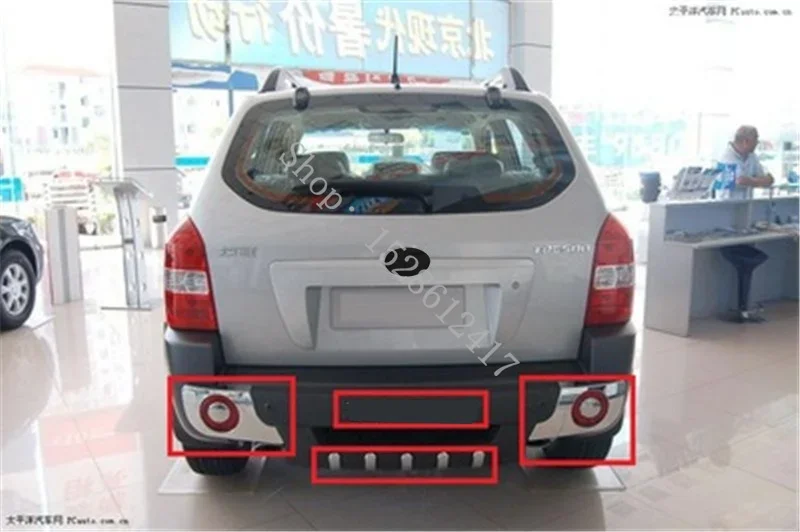 for Hyundai Tucson 2005-2012 ABS Chrome Front Rear bumper Light Accessories Shine trim LOGO Wrap angle trim Car Accessories