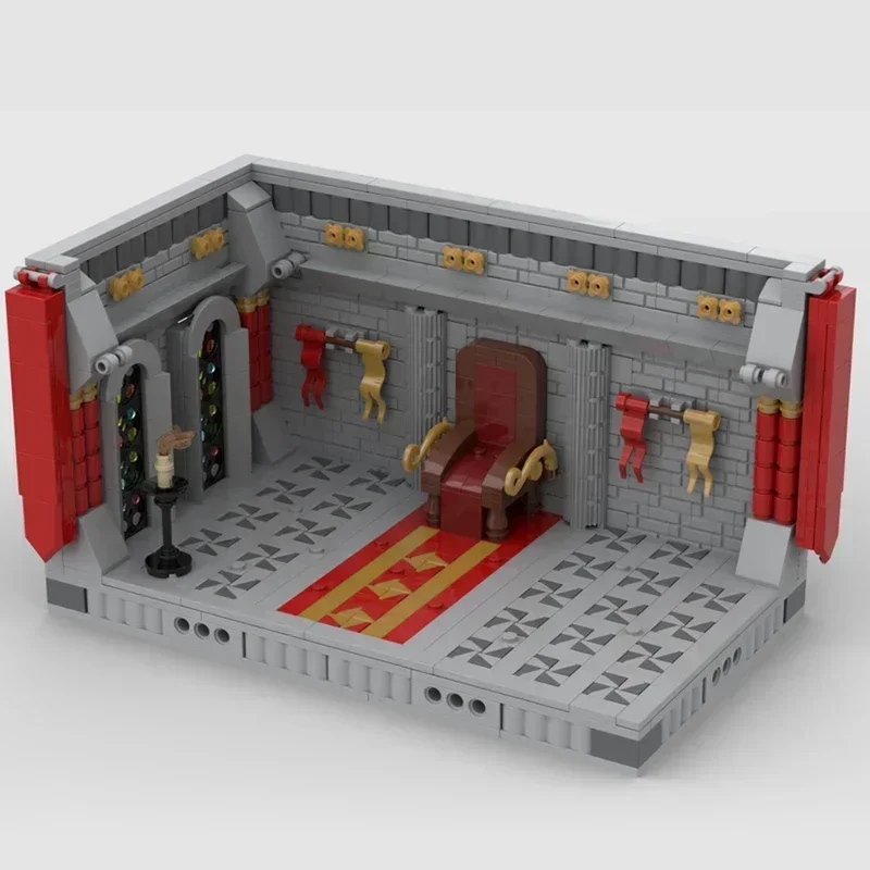 Medieval Castle Model Moc Building Bricks Royal Castle Scene Technology Modular Blocks Gifts Christmas Toys DIY Sets Assembly