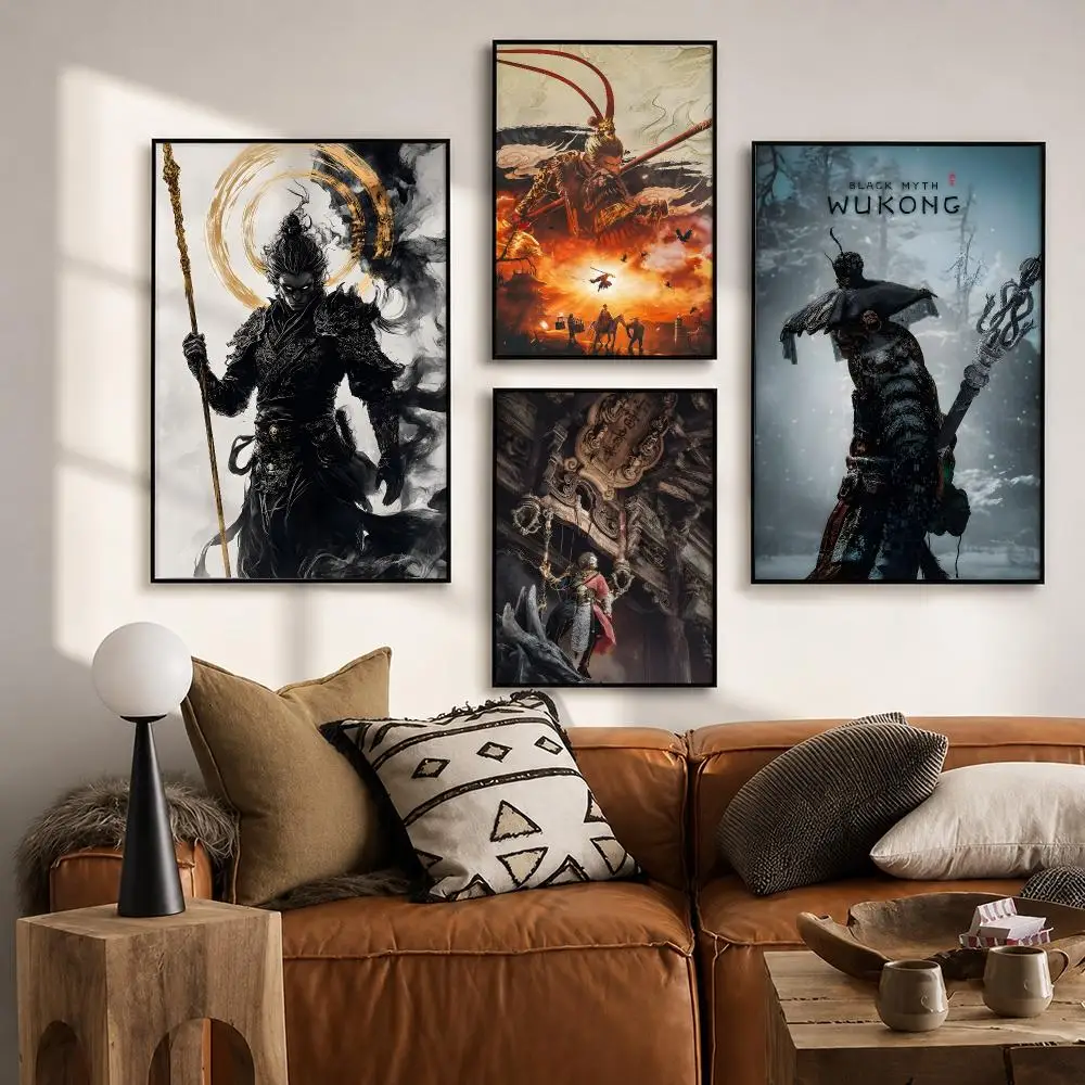 Game Black Myth: Wukong   Poster HD poster wall art self-stick no-residue for home cafe office great gift