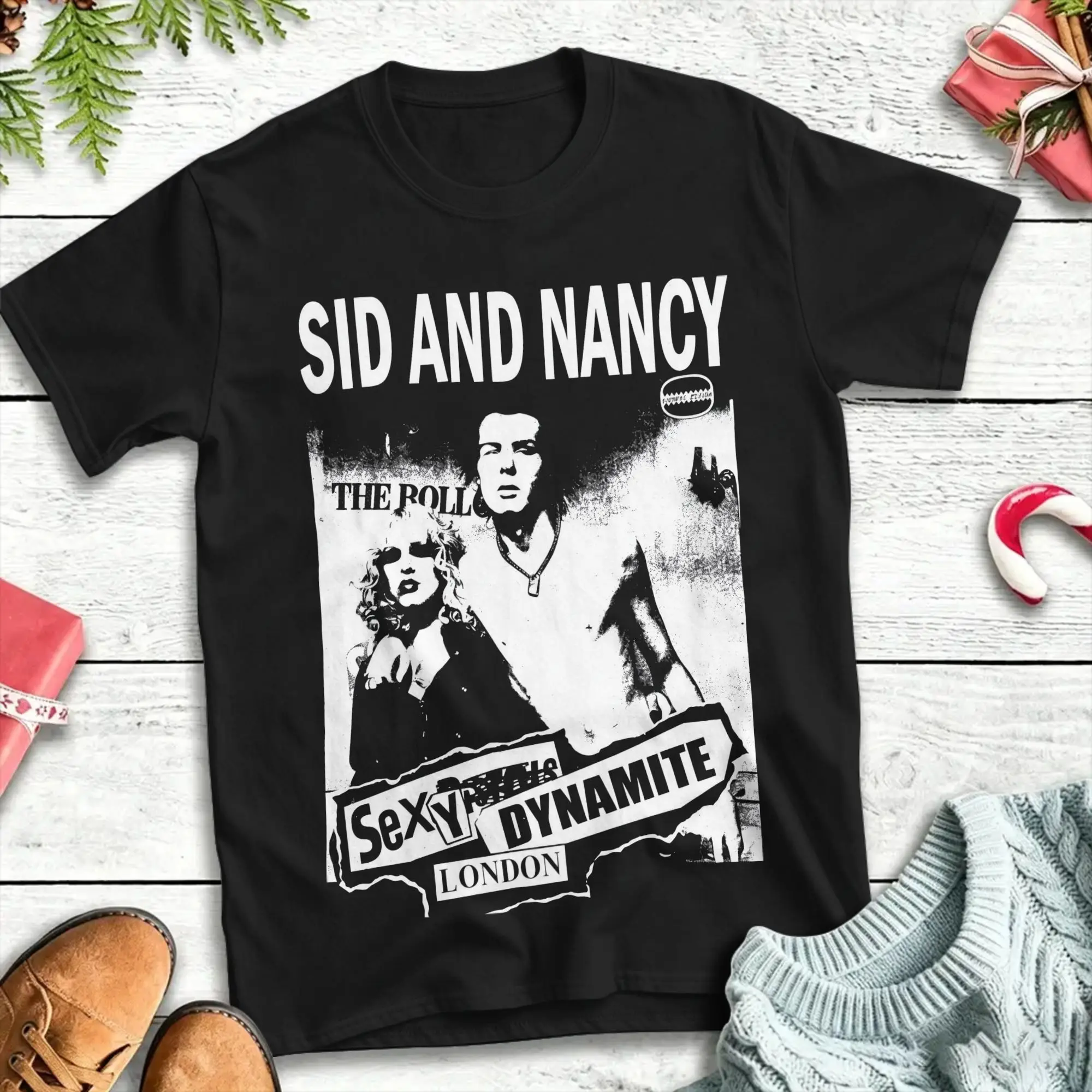Sid And Nancy Sexy Dynamite London  T-Shirt Summer  Fashion T Shirts Cotton O Neck Tees Short Sleeve Street Style Tops