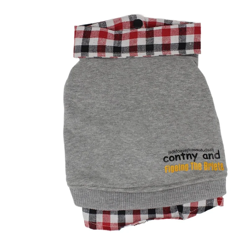 

*Pet Fashion Autumn Gentleman Shirt Sweater Fake Two Pieces Puppy Dog