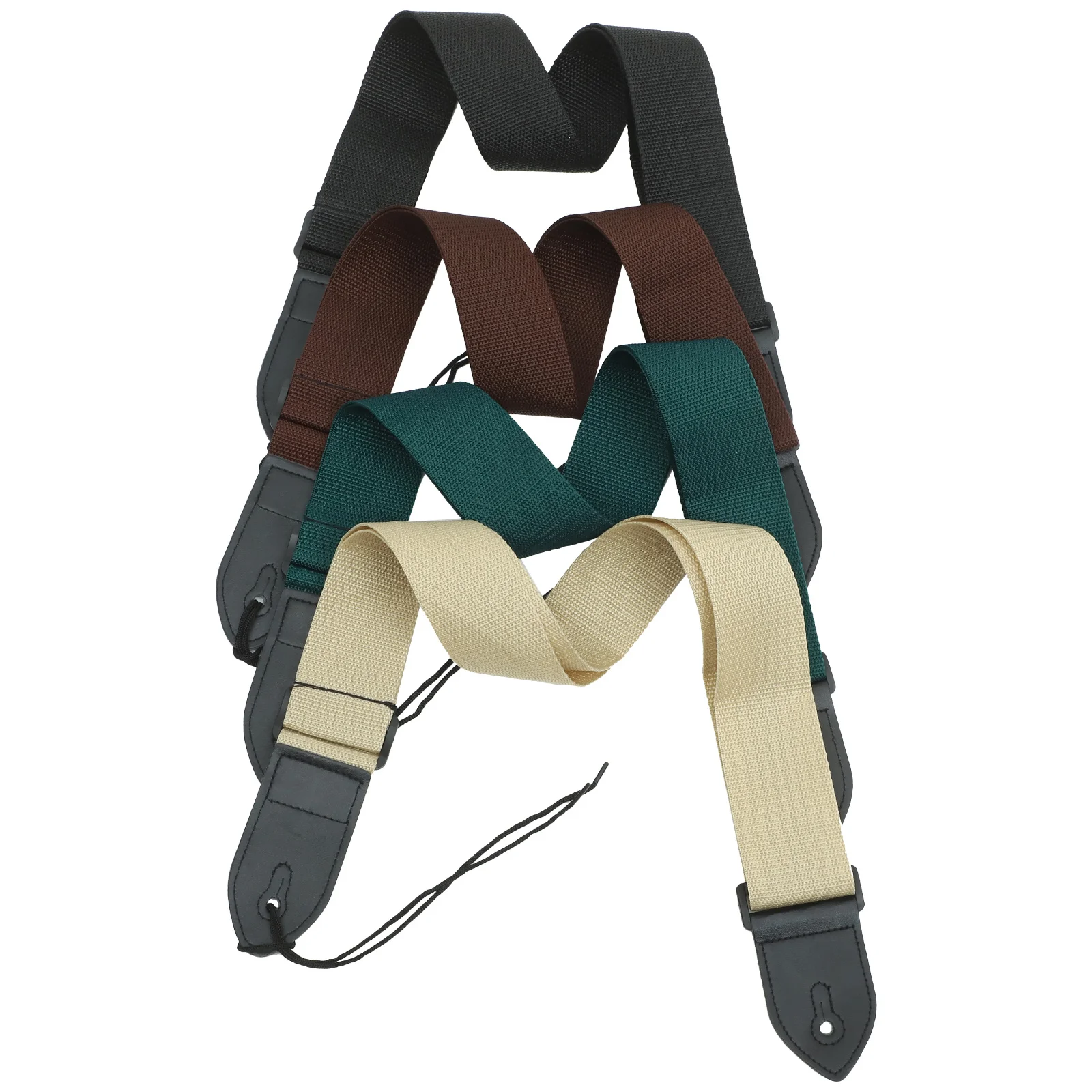 4 шт. регулируемый гитарный ремень для бас-гитары, широкий удобный ремень для электрической акустической гавайской гитары, прочный аксессуар для инструмента