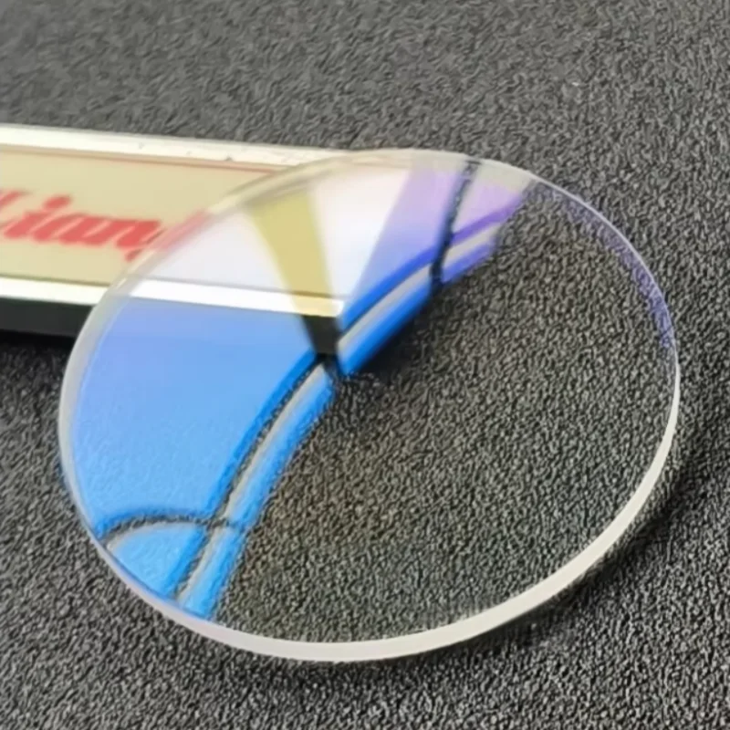 2,0 mm Dicke, blauer Farbton, doppelt gewölbtes Mineralglas, 30 mm–39,5 mm Durchmesser, rundes, gebogenes Uhrenglas für die Uhrenreparatur, YZC218 – Detail 2