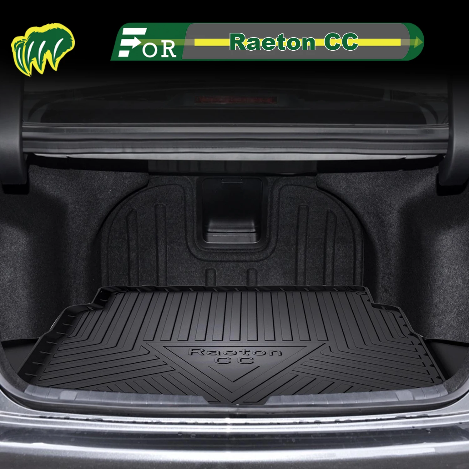 

For Changan Raeton CC 2020-2025 TPE Custom Fit Car Trunk Mat All Season Cargo Mat 3D Shape Trunk Liner Chair-back Protection Mat