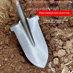 Gardening tools pointed long-head shovel agricultural narrow shovel all-steel soil shovel digging tree shovel