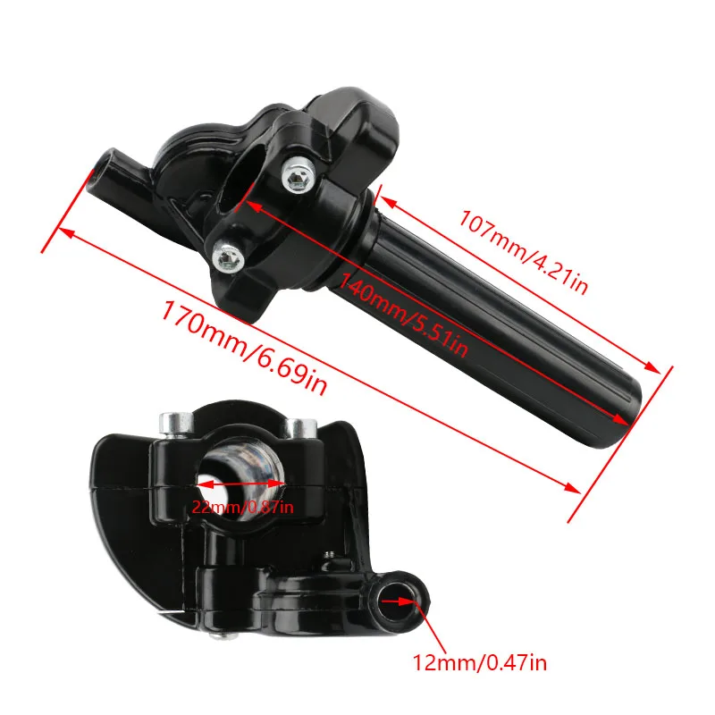 22mm Universal Motorcycle Quick Draw Gas Handle Twist Handle Throttle Grips Enduro Motocross Dirt Pit Bike Tuning Accessories