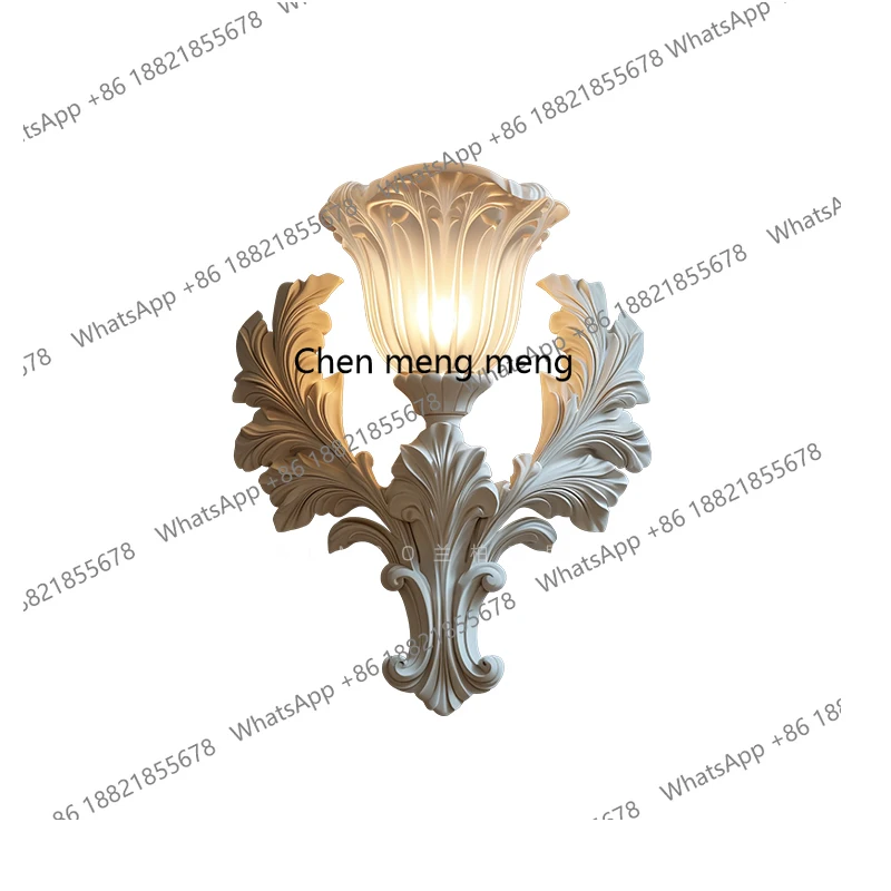 الفرنسية العتيقة الجدار مصباح الأدوات حائط الخلفية منحوتة الإضاءة فيلا غرفة المعيشة الممر ديكور المنزل الرجعية الفن الجدار مصباح
