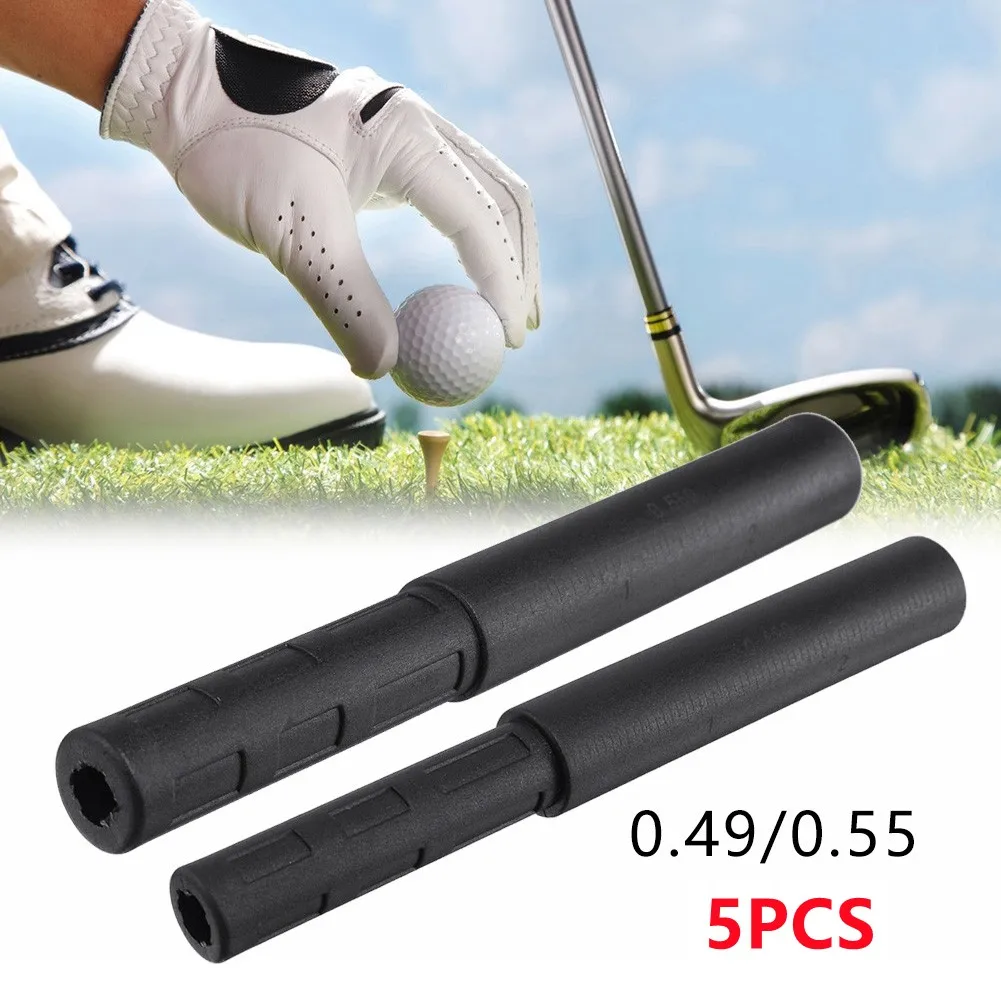 

5Pcs Black Golf Club Graphite Shaft Extensions Rods Irons Putter Extender Sticks Outdoor Shaft Putter Golf Accessories