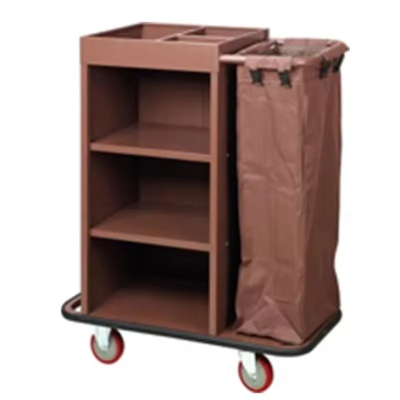 Wholesale Outdoor Service Multifunction Hotel Room Service Housekeeping Folding Cleaning Trolley Rubbermaid Janitorial Cart