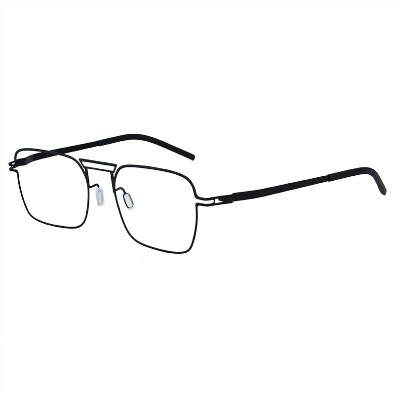 Square Eyeglasses Ultralight Glasses Frame Men Women Thin Screwless Handmade Spectacles Germany Brand Design