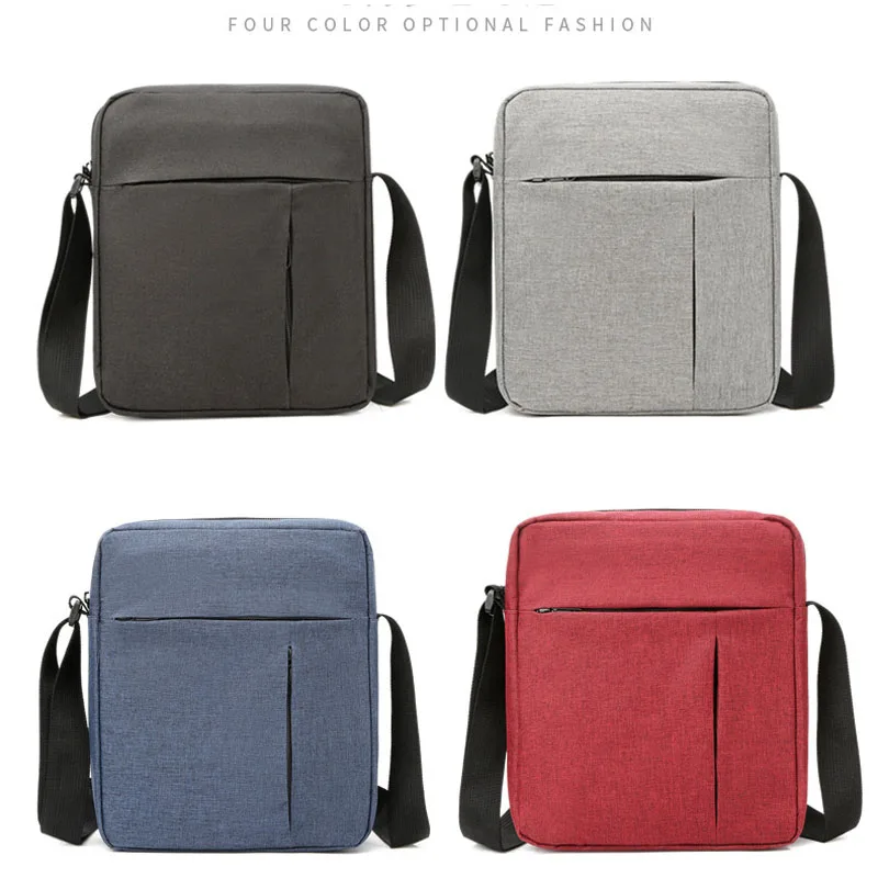 men shoulder crossbody bag fashion Solid Color Casual And Fashionable European And American Retro Nylon Bag