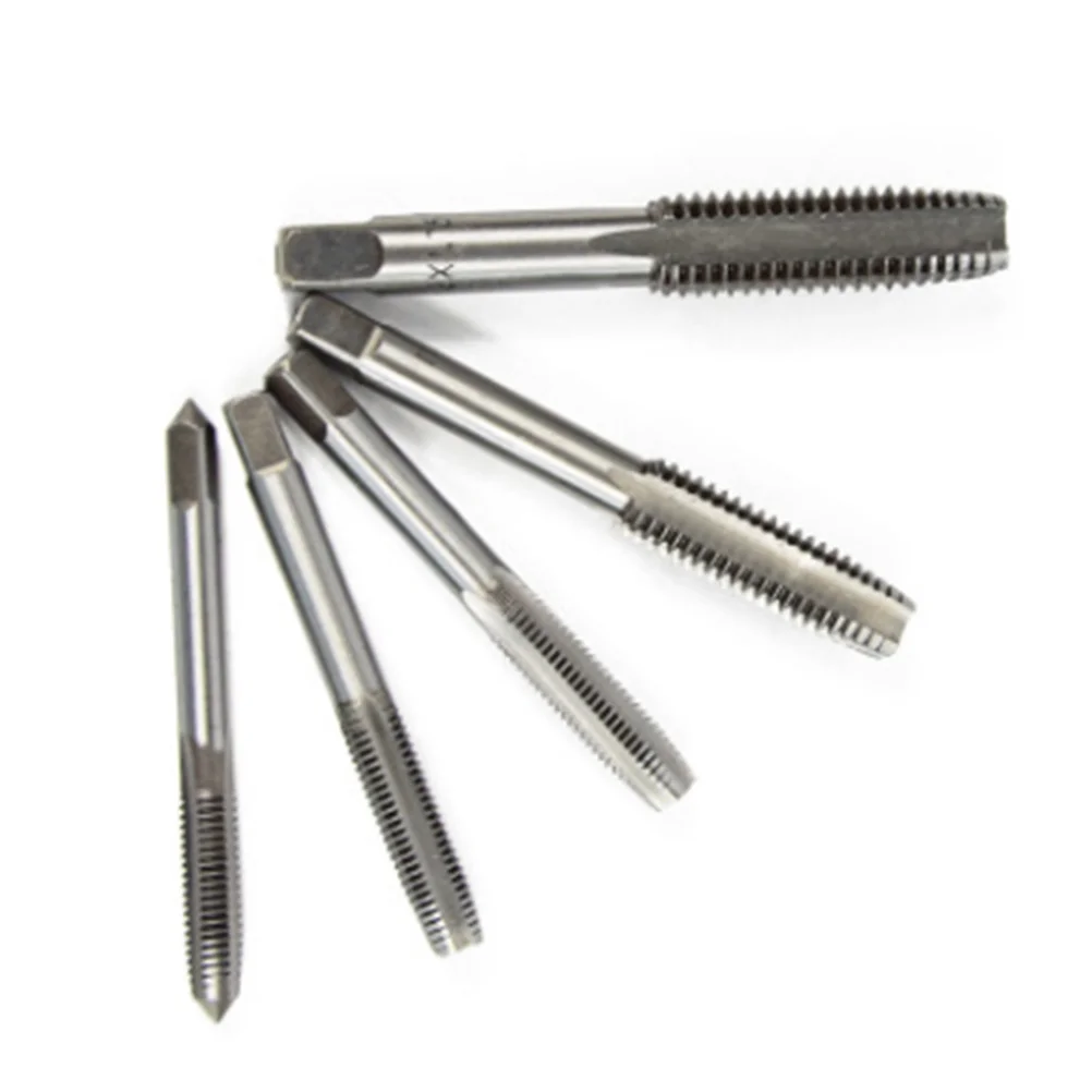 

5Pcs Metric Machine Screw Spiral Point Plug Tap Set M5 M8 Hss Durable Screw Tap for Machinery Auto Repair