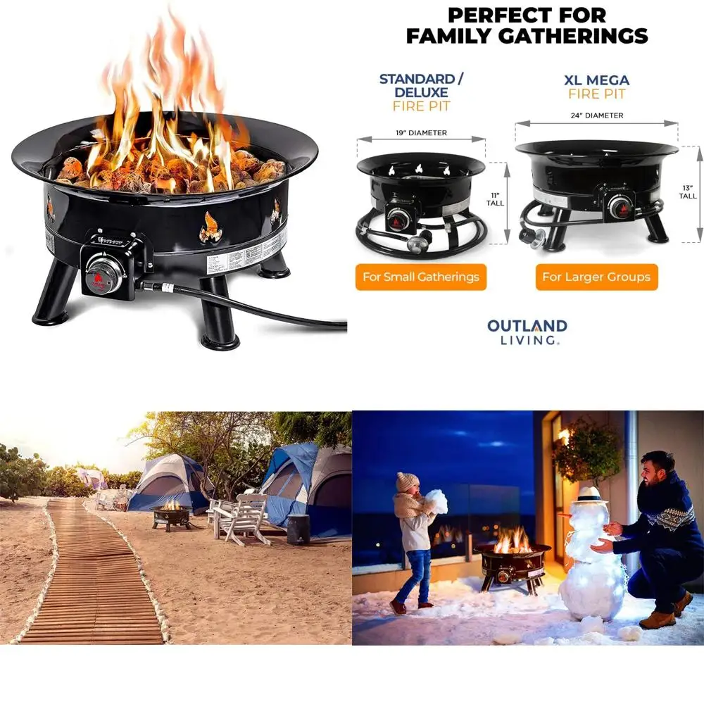 

Портативная уличная пропановая костра - круглая бездымная костра, устойчивая к ультрафиолетовому излучению и атмосферным воздействиям прочная конструкция