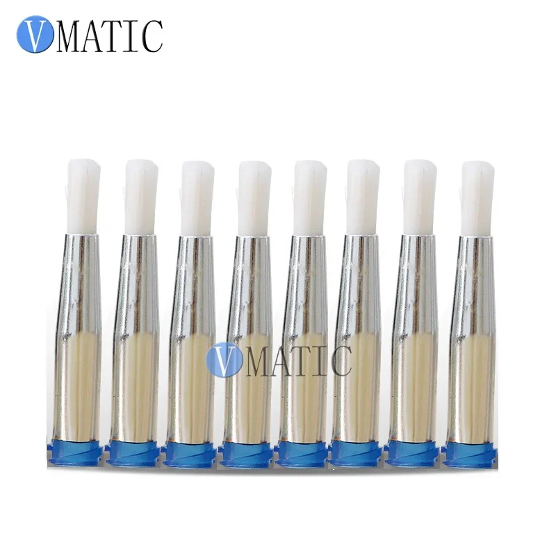 10Pcs 22G Brush Tip Dispensing Needles, 4mm Wide Glue & Epoxy Applicator for Precision Spreading, Crafts, Model Making