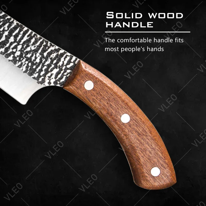 WXCOO Professional Kitchen Chef Boning Knife Forged Stainless Steel Handmade Fishing Knife Meat Cleaver Butcher Knife