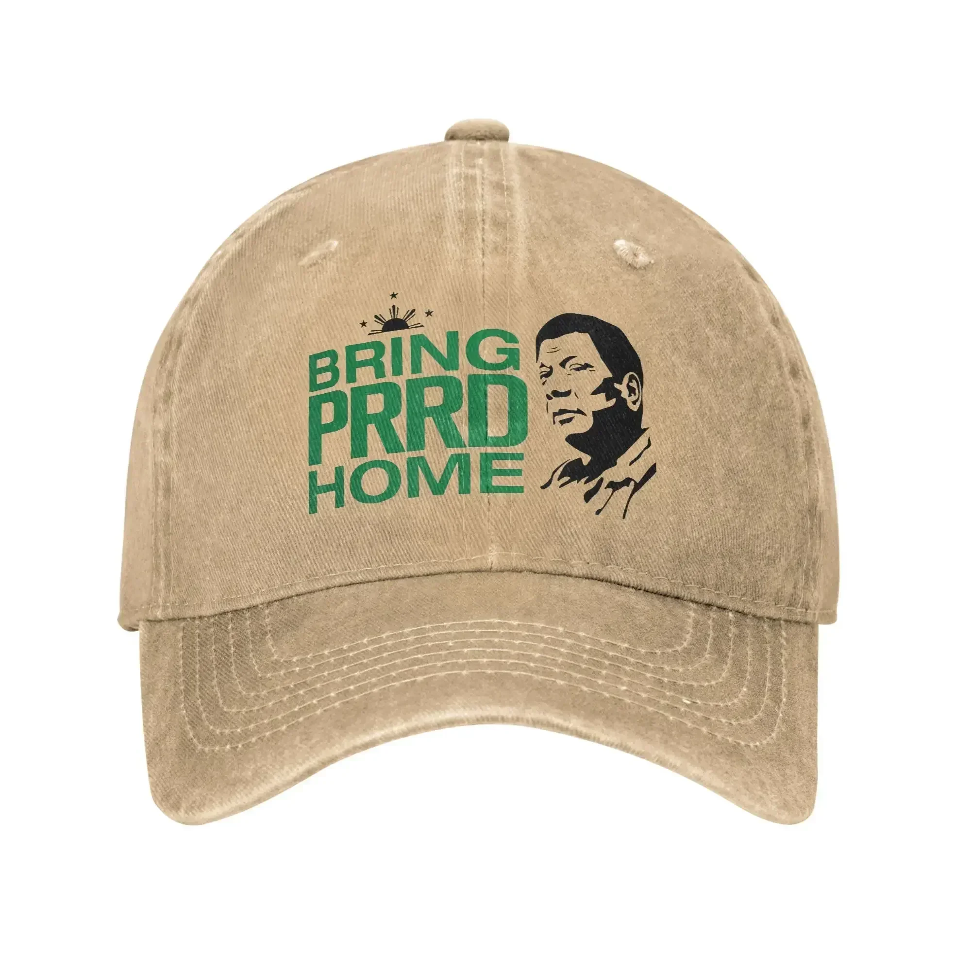 New Fashion Duterte Bring PRRD Home Baseball Cap for Men Women Distressed Denim Sun Cap  Outdoor All Seasons Travel Gift Caps Ha