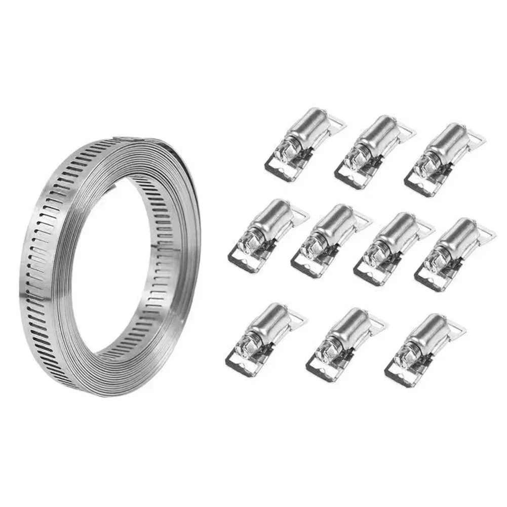 

Buy With Confidence For Automotive Use 304 Stainless Steel Clamp Clamp Through Hole 5 Meters Length Firmly Fastened