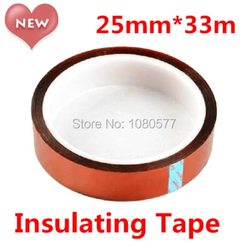 Wholesale price, 25mm*33m High temperature insulating tape, LED tape, 2.5cm LED driver tape for DIY a LED lamp, Good Quality
