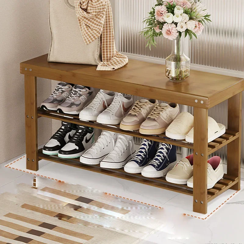 

Wooden Shelves Shoe Stand Storage Organizer Abinet Rack Entrance Hall Space Saving Shoe Stand Minimalism Zapatera Home Furniture