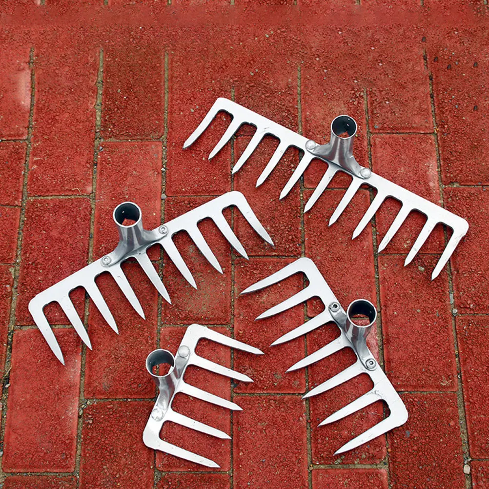 

1pc 11-Tooth Iron Rake Heavy Duty Garden Tool For Soil Loosening Leaf Collection Farming Planting Agricultural Supplies