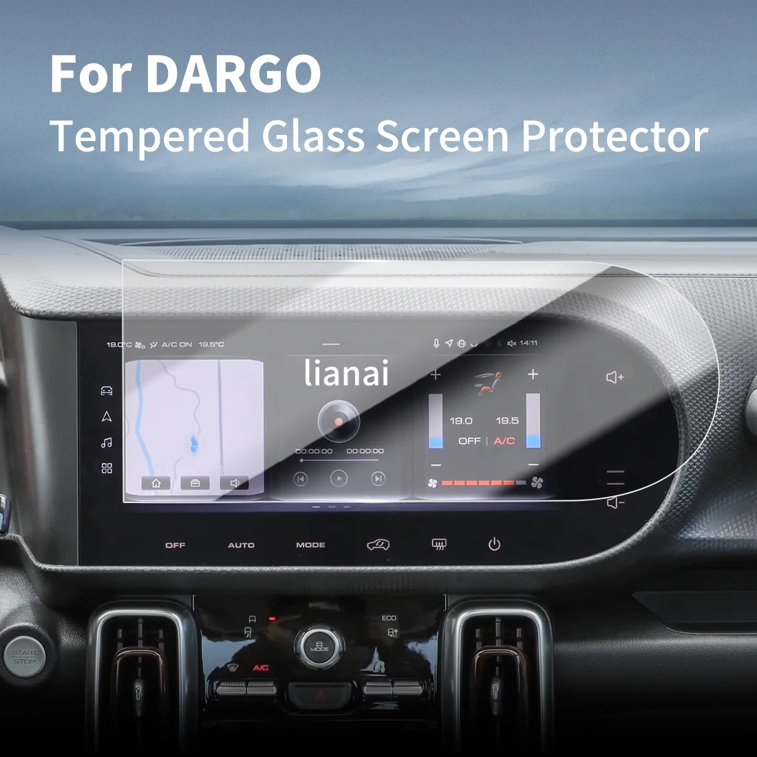 

Защитная пленка для экрана Carplay, защитная пленка из закаленного стекла, навигатор, автомобильные наклейки, аксессуары для 24 Harvard Big Dog DARGO