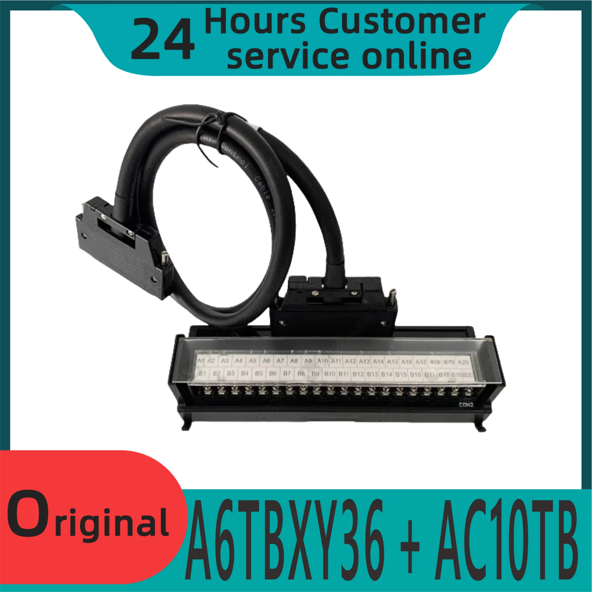 New Original Terminal Block With 1-meter Connecting Wire Can Replace A6tbxy36+ac10tb