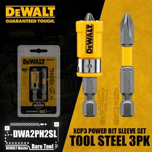 DEWALT-Power Bit Sleeve Set, DWA2PH2SL, XCP3, Max Fit, Phillips, #2 S X 2 8 principais vendas peças de furadeira - №3