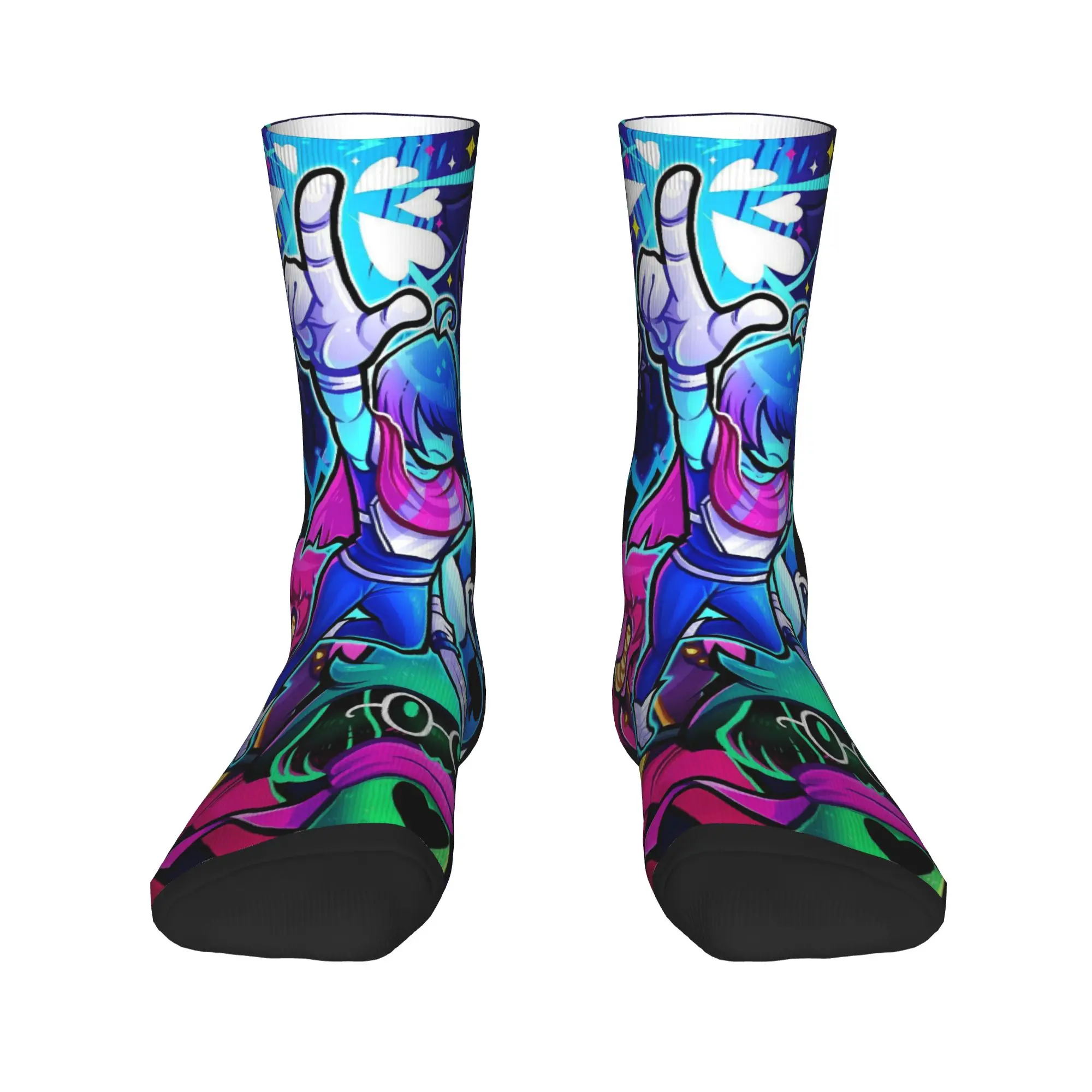 Deltarune Game Socks Spring  Stockings Gothic Men Quality Socks Printed Skateboard Anti Slip Socks