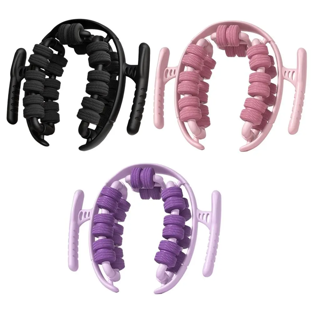 Durable 28 Wheel Leg Massager Solid Color Pain Relief Annular Leg Clamp Massage Roller Relaxing Tool Dancing