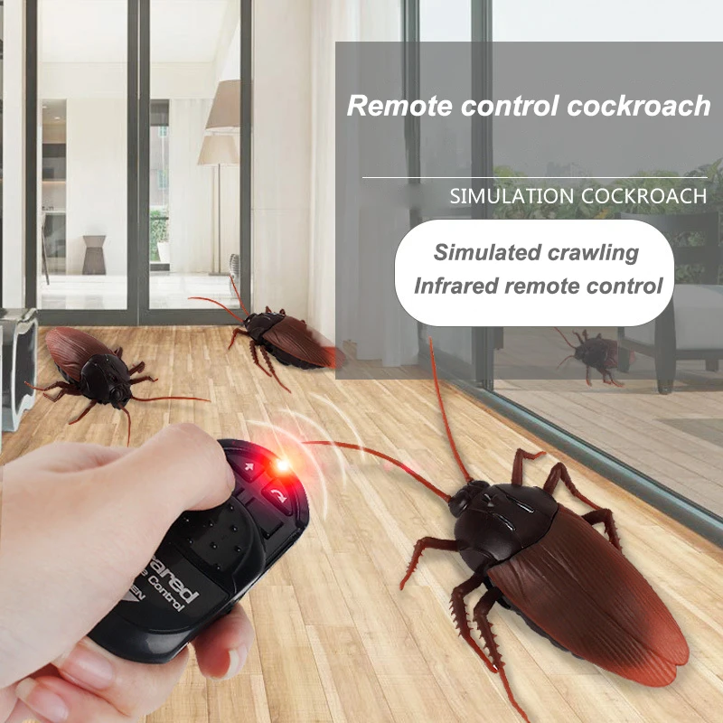 Funny Novelty Simulated Animal Infrared Remote Control Cockroach Spider Ant Electric Prank Children\'s Trick Party Toy