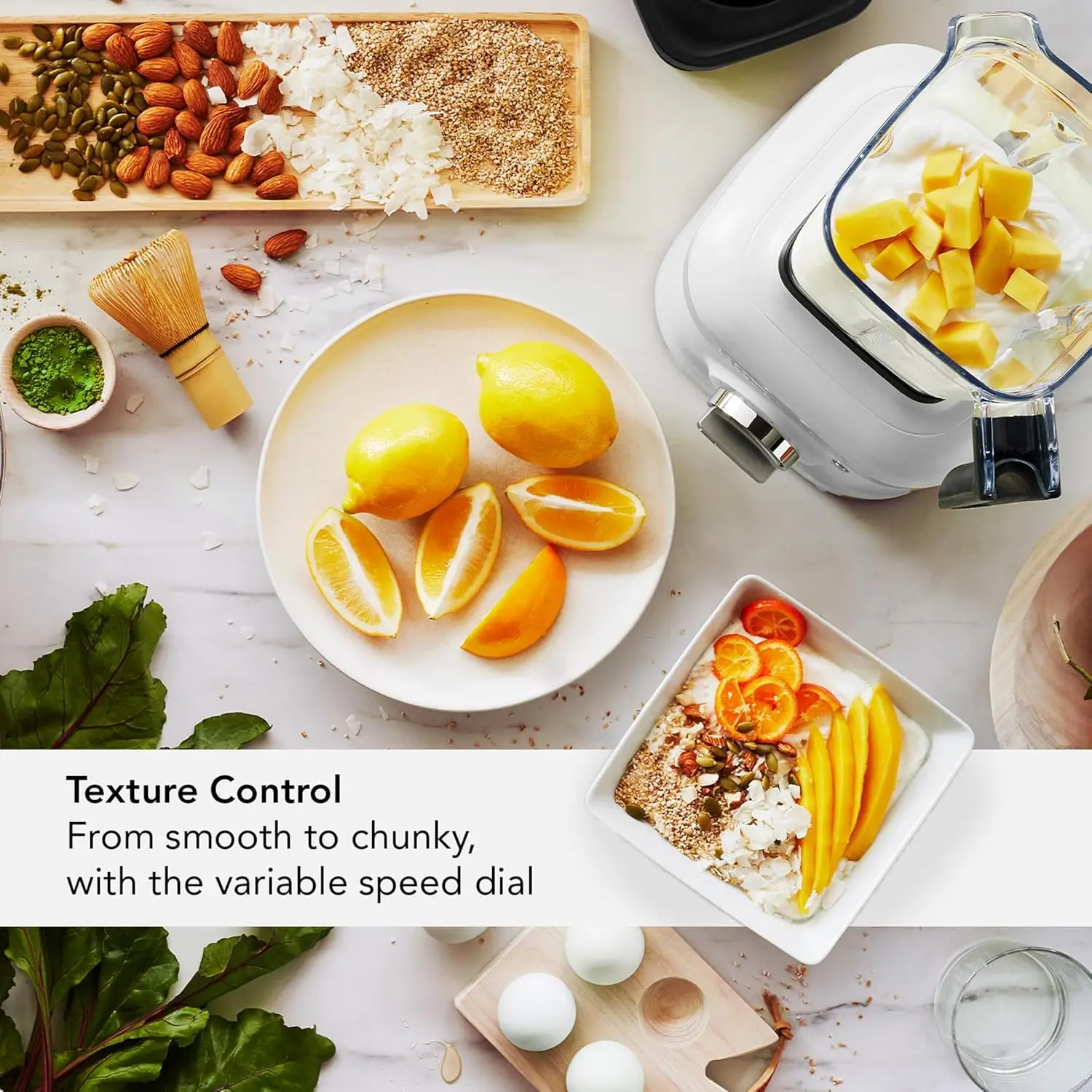 Блендер K400 с регулируемой скоростью и тампером — KSB4028 — Фисташковый, 56 унций