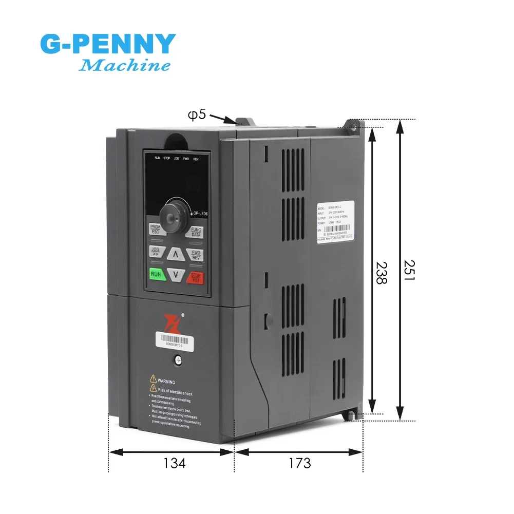 Customization BD600 FuLing Inverter 3.7KW 220V/380V Vector frequency driver inverter vfd