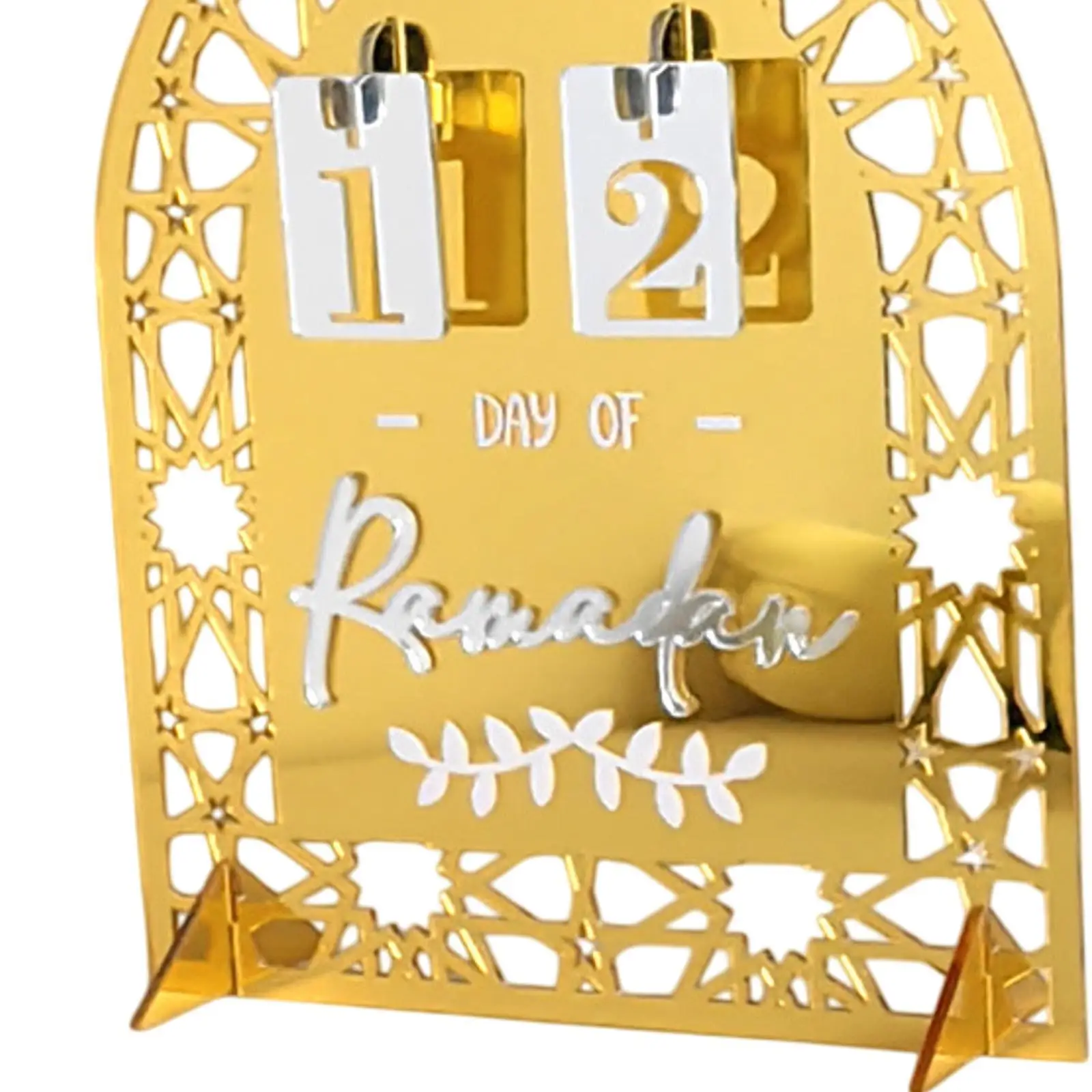 Calendário do Advento do Ramadã Mubarak 7,8 x 5,9 polegadas para reunião familiar leve