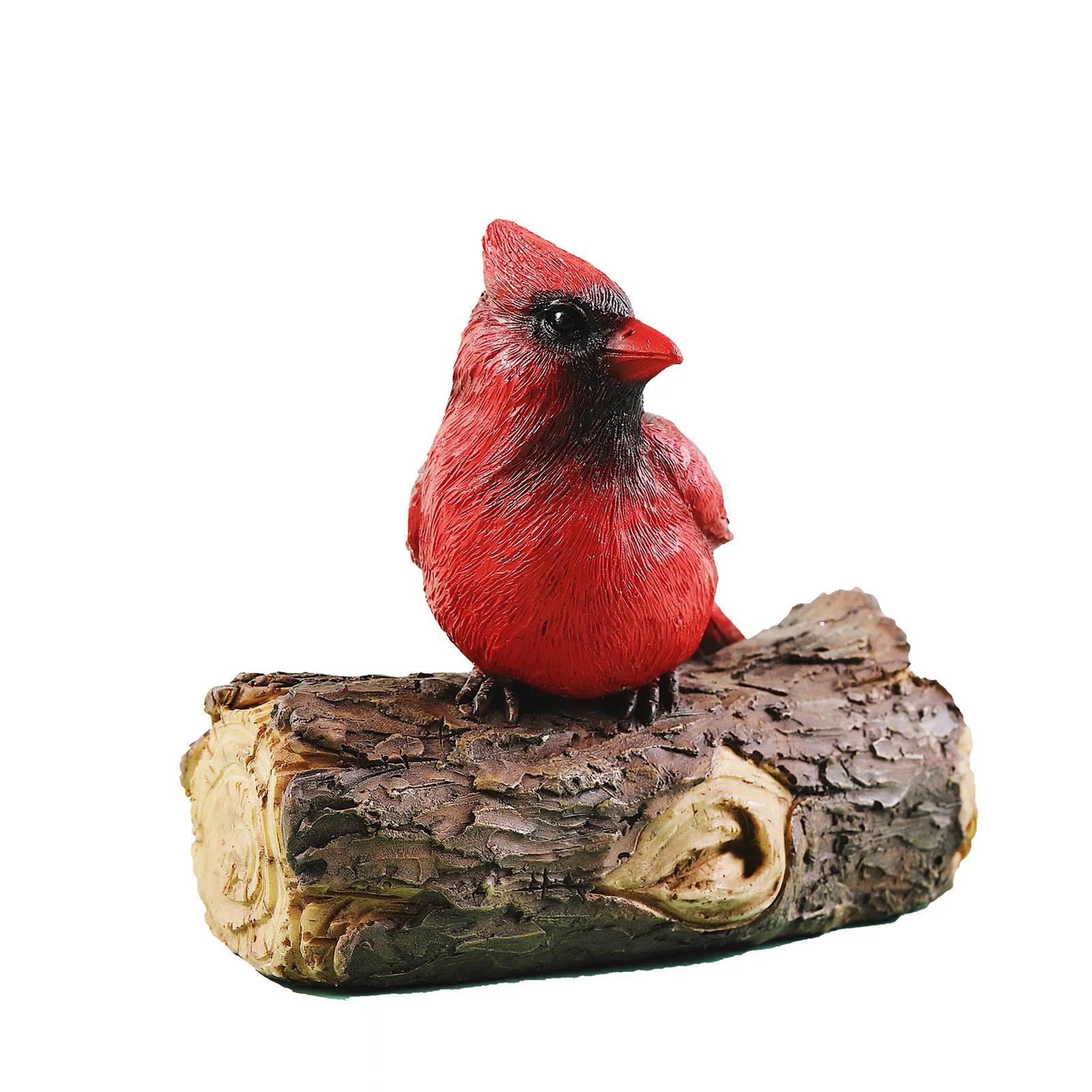 

Whimsical Outdoor Red Bird Statues Handmade Yard Art Cardinals Figurines for Patio Yard Lawn Porch Backyard