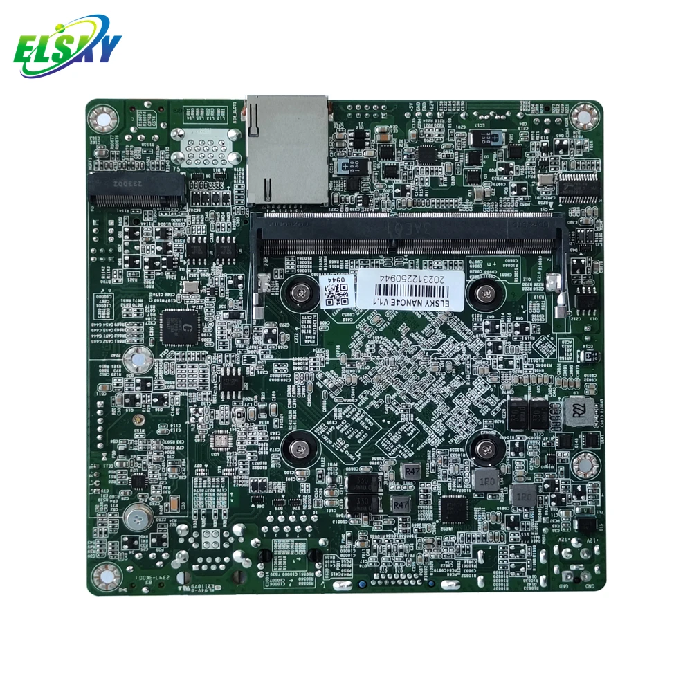 ELSKY NANO4E NANO-ITX 120x120mm Support  Gemini Lake J4125 Motherboard Support Windows 11 EDP LVDS DDR4 NGFF M.2 NVME 2xLAN