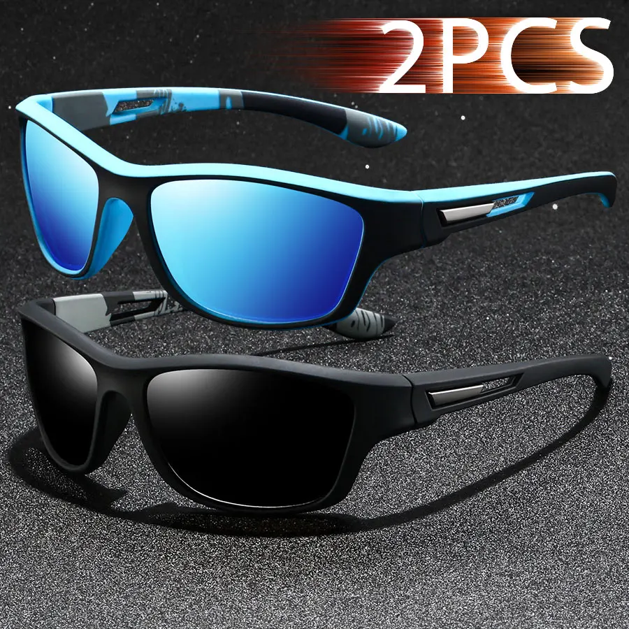 

2 PCS Fashion Vintage Pattern Cycling Sports Sunglasses Men Women Running Cycling Mountaineering Sport Man Sun Glasses UV400