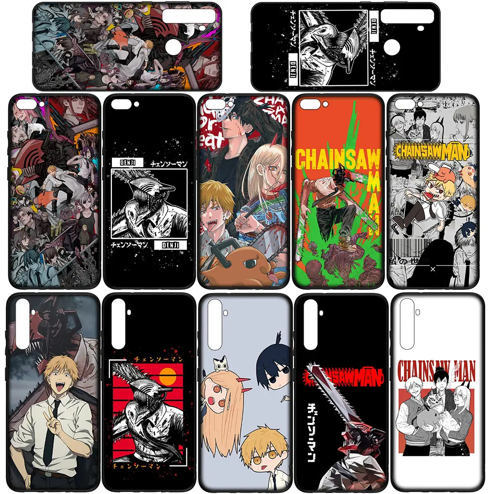 Denji Makima Tatsuki Fujimoto Chainsaw Man Phone Case for Xiaomi Poco C50 C55 C51 C65 X6 X3 NFC GT X4 M6 M4 M5 C40 F3 F6 F5 Pro