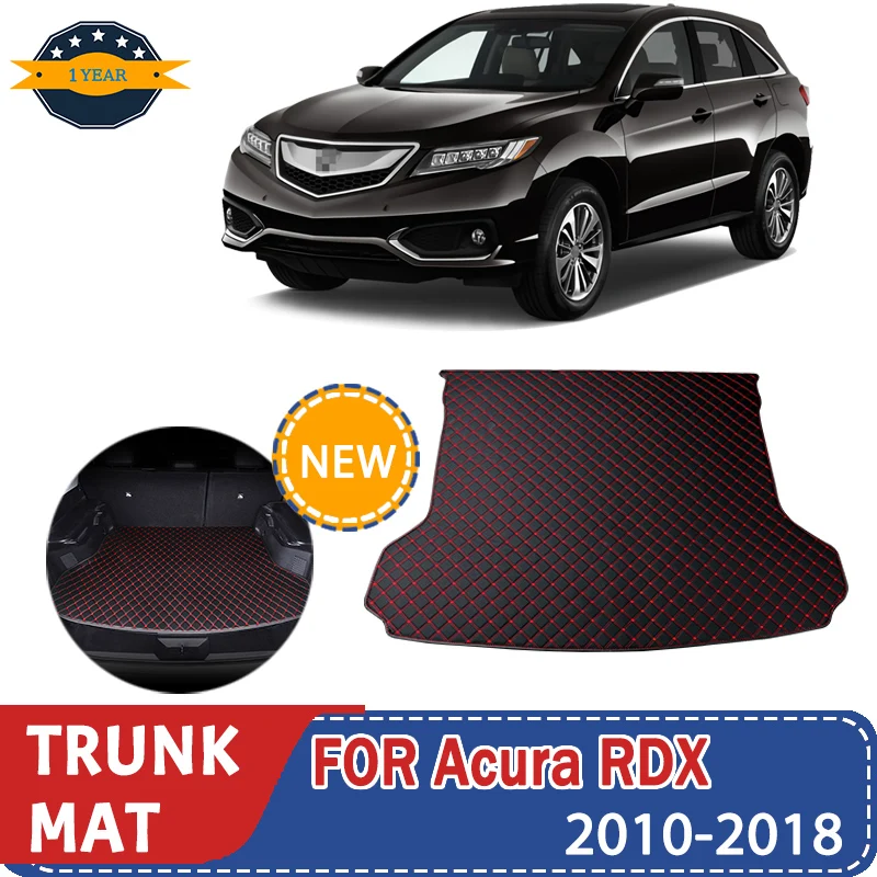 

For Acura RDX 2010-2018 Artificial Leather Car Trunk Mat Rear Trunk Cargo Protective Mat Car Interior Accessories