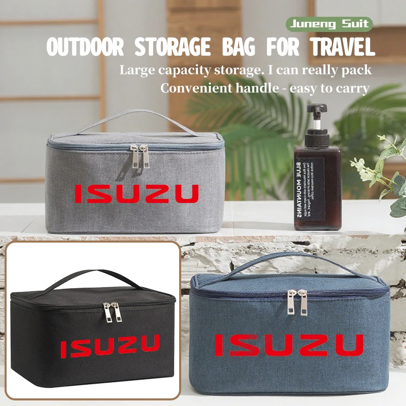 Image of Auto-Reise-Kosmetiktasche, wasserdicht, faltbar, Aufbewahrungstaschen für Isuzu D-MAX D MAX Dmax I II WFR VAN NFR ATV TROOPER ASCENDER