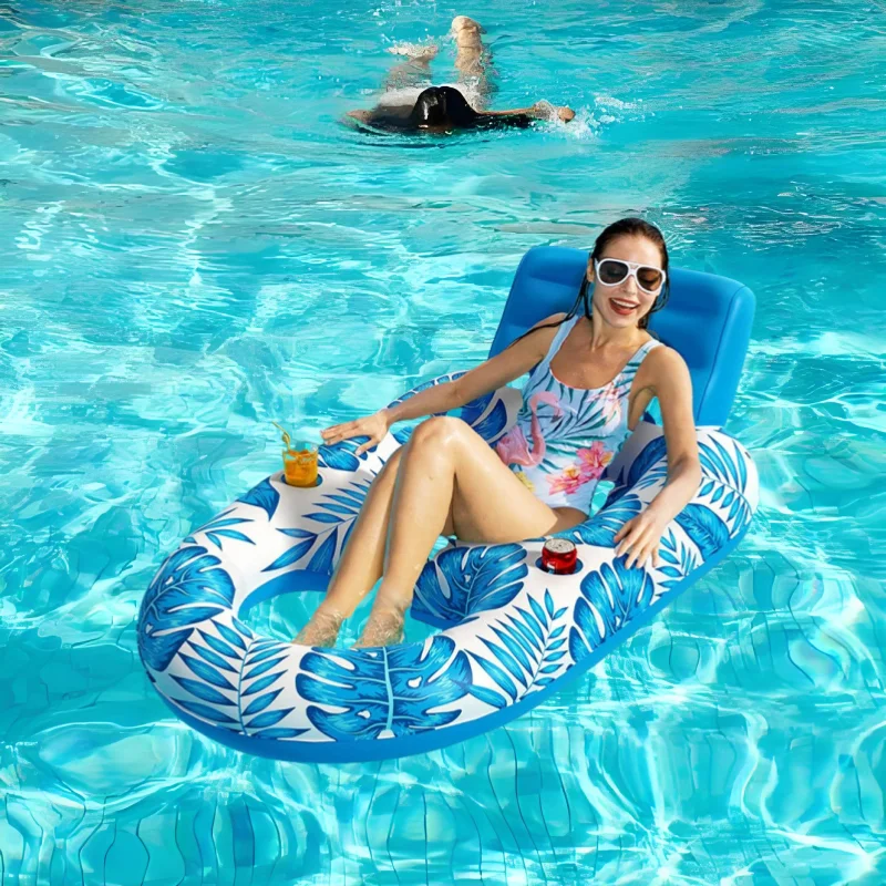Galleggiante gonfiabile per piscina per adulti - Galleggianti per piscina Lettino Galleggianti Zattera Sedia galleggiante Galleggianti per piscina Lago Lounge Floa