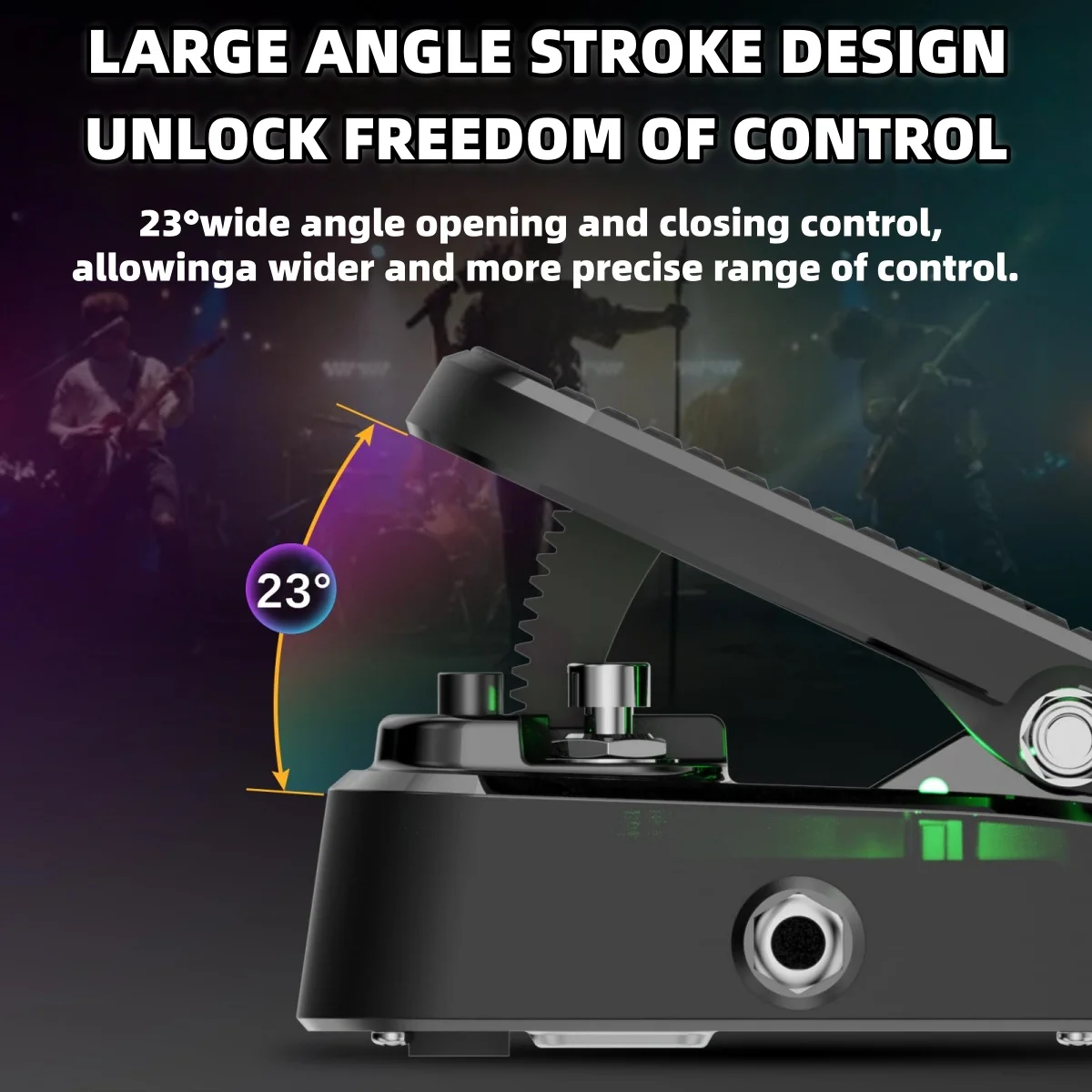 حجم MP-1/دواسة وا: التناظرية النقية والتحكم في مستوى الصوت النشط/23 ° سفر واسع/مؤشر LED/الميزات دواسة مغو محمية RM #6