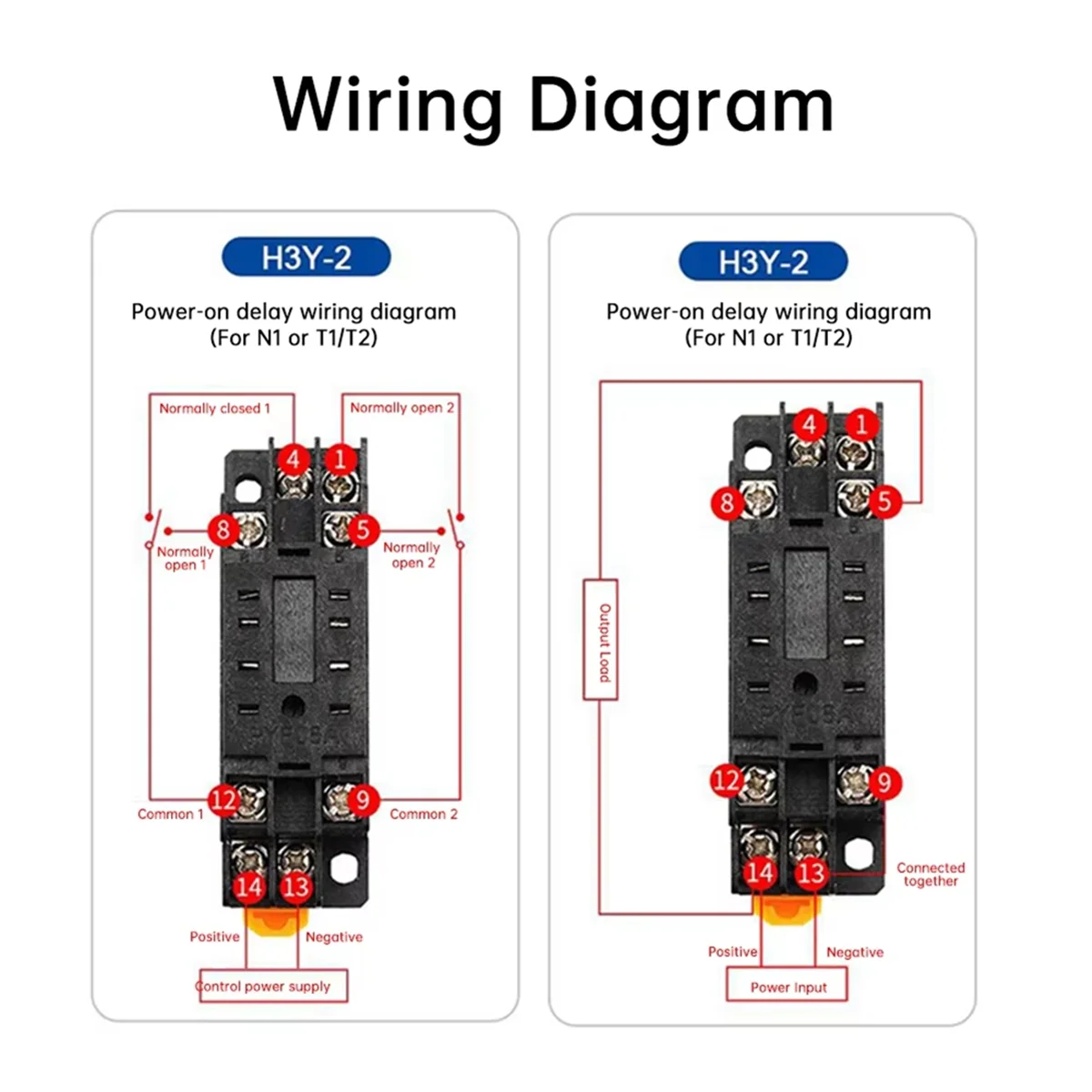 AA98 LCD Display Delay Relay Power-on Delay Controller Electronic Delay Timer Relay with Base Socket DC24V